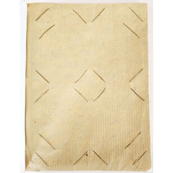 1970s Carnival Cruise Handmade Photo Album Real Dried Leaves Wood Cover GstRm - Picture 3 of 5